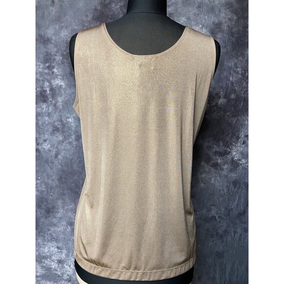 Chico's Travelers Slinky Liquid Shimmer 2pc Tank Cardigan Jacket - Picture 5 of 6